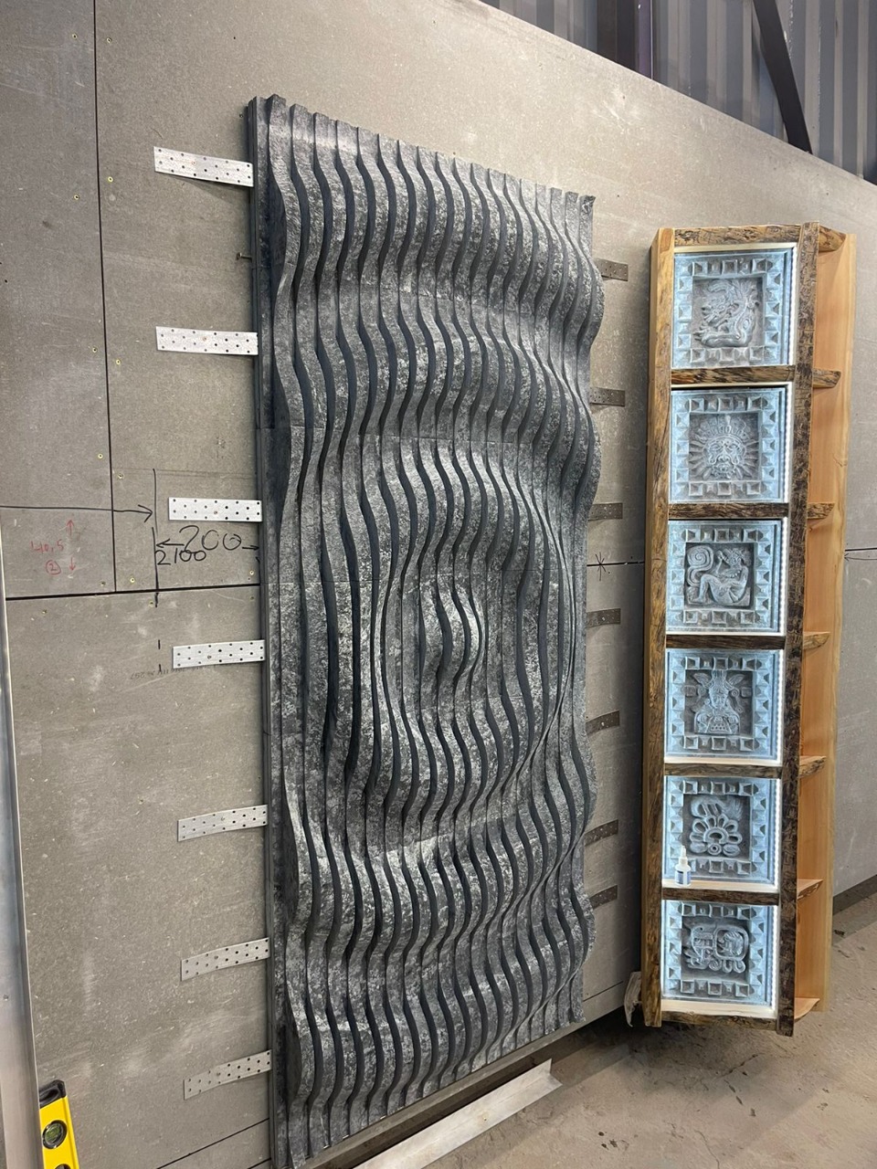 Стеновая панель из талькомагнезита фото